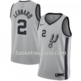 Canotte Uomo San Antonio Spurs Kawhi Leonard 2 Nike 2017-18 Grigio Swingman